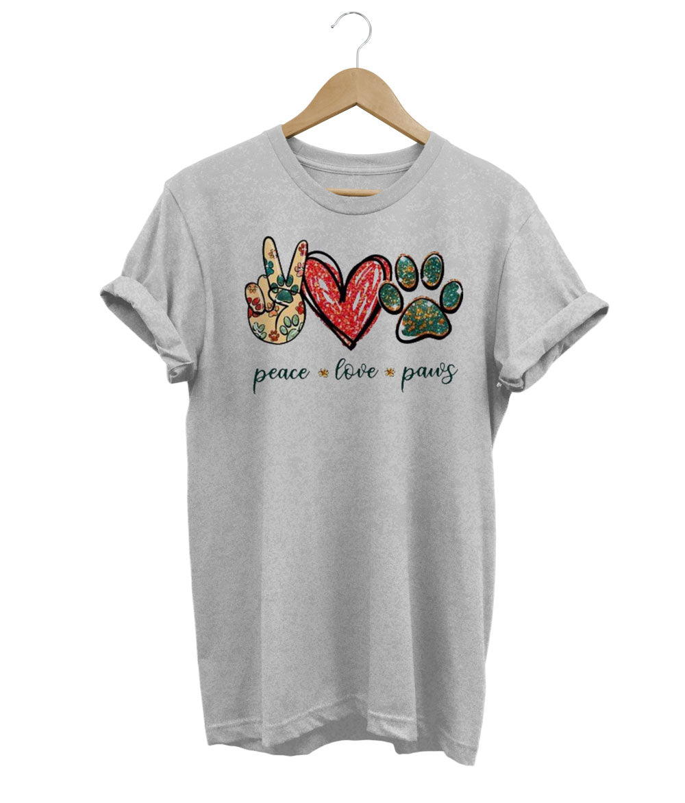 Peace Love Dogs Women's Cotton T-Shirt