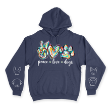 Load image into Gallery viewer, Peace, Love &amp; Dogs - Custom Hoodie