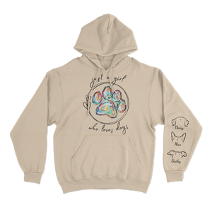 Just a Girl Who Loves Dogs - Custom Hoodie