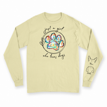 Load image into Gallery viewer, Just a Girl Who Loves Dogs - Custom Long Sleeve