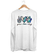 Load image into Gallery viewer, Peace Love &amp; Dogs Long Sleeve (Unisex)